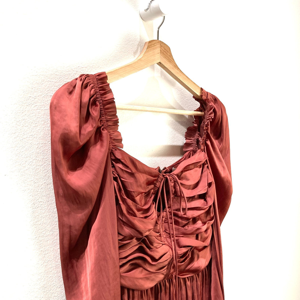 Ulla Johnson $395 Desert Rose Ruched Mirelle Blouse Top - Size 2 - NEW - 0703SC