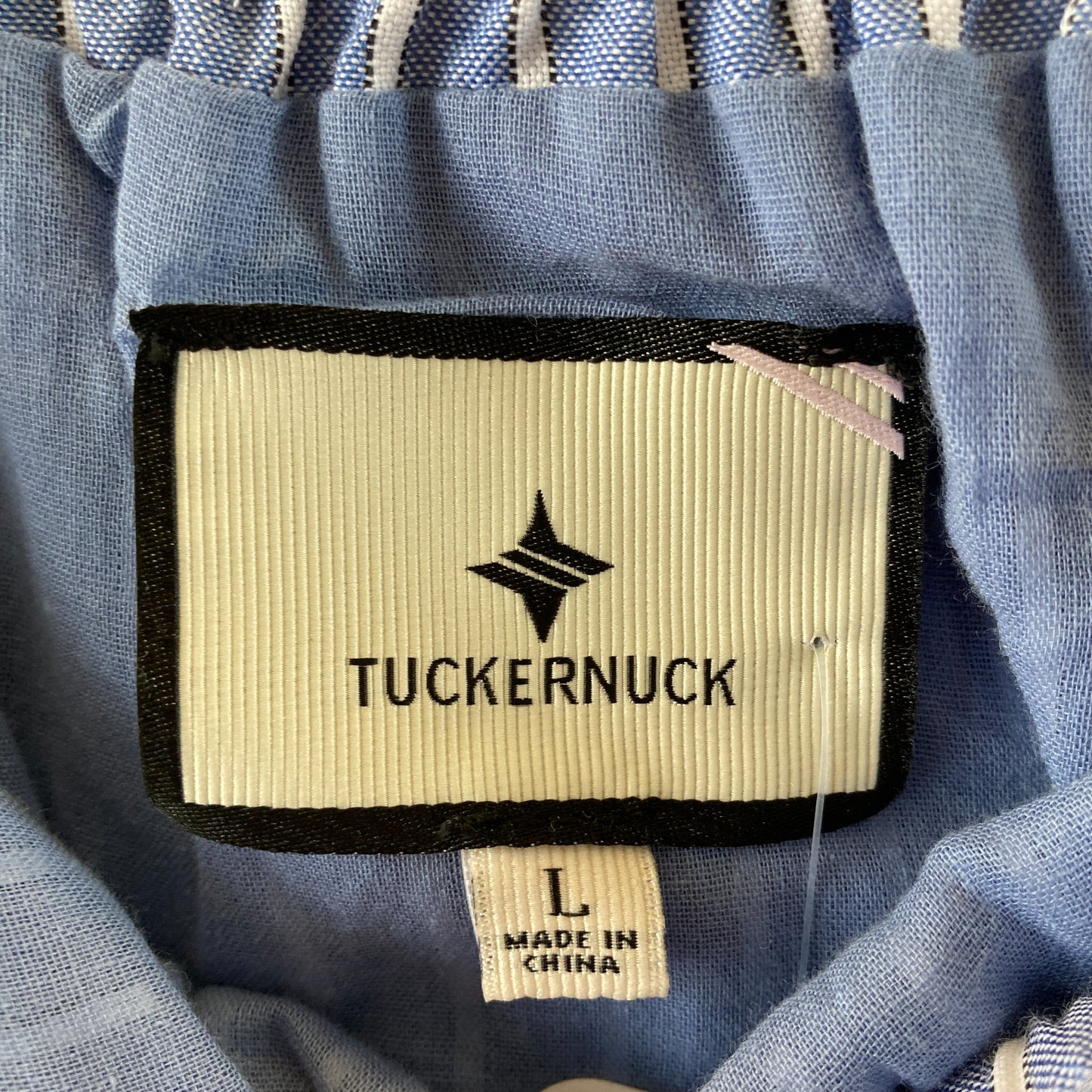 Tuckernuck Blue White Striped Athena Midi Skirt - Size L - 0815CJ