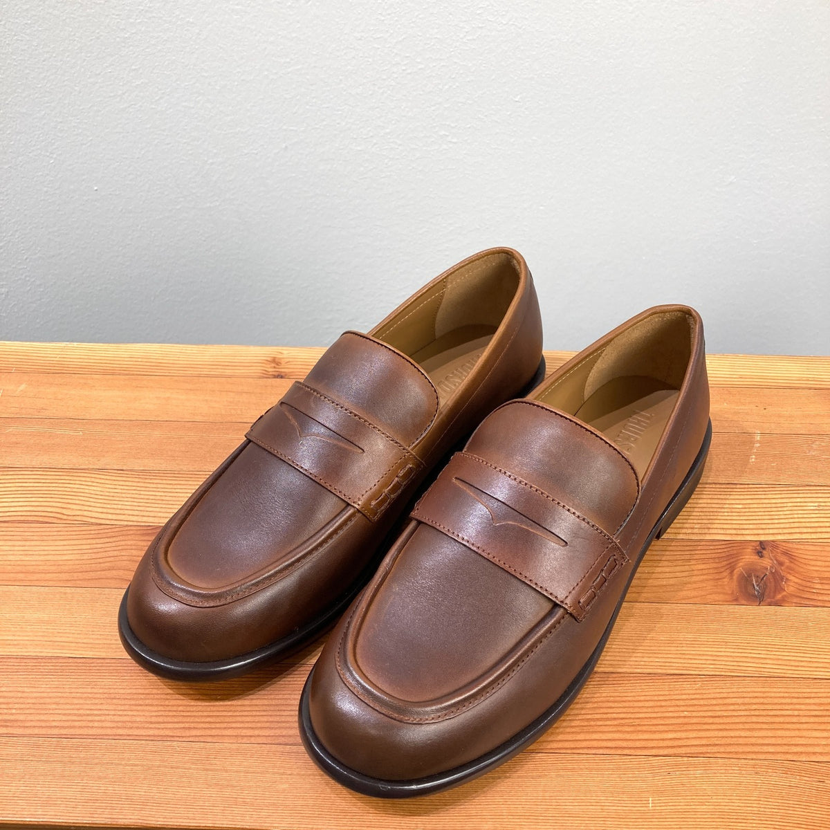 Thursday Boot Co. $160 Brown Dress Penny Loafers Shoes - Size 8.5 - NEW - 0203EL
