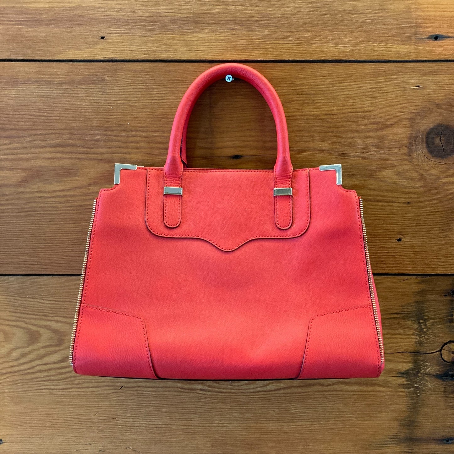 Rebecca Minkoff Red Saffiano Leather CrossbodyAmorous Satchel Purse - 0621AS