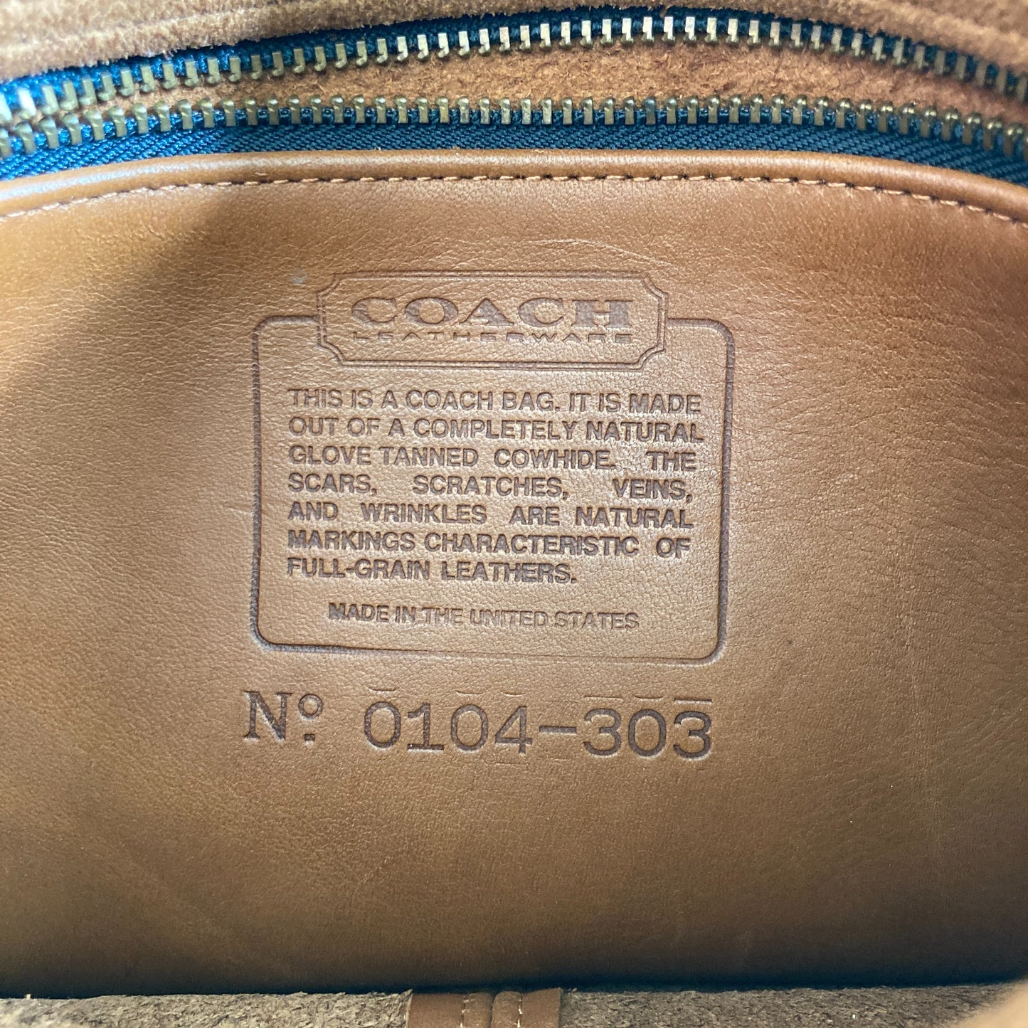 Coach British Tan Vintage Large Plaza 9865 Leather Crossbody Bag - 0623KC