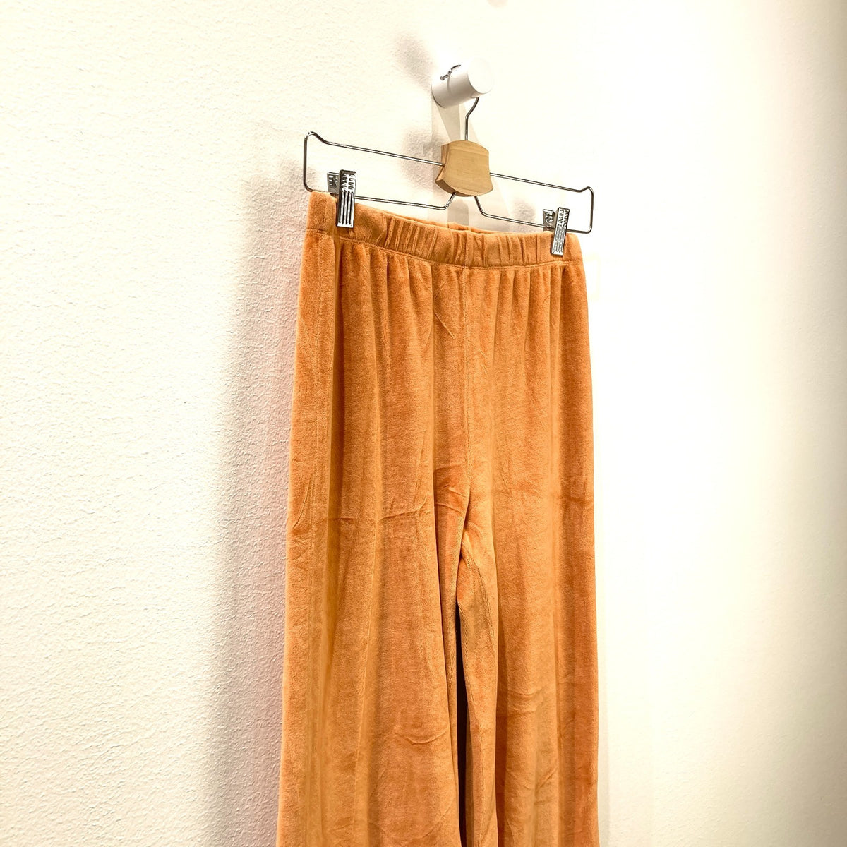 Suzi Kondi Orange Terry Elastic Waist Jogger Pants - Size S - 0129LH