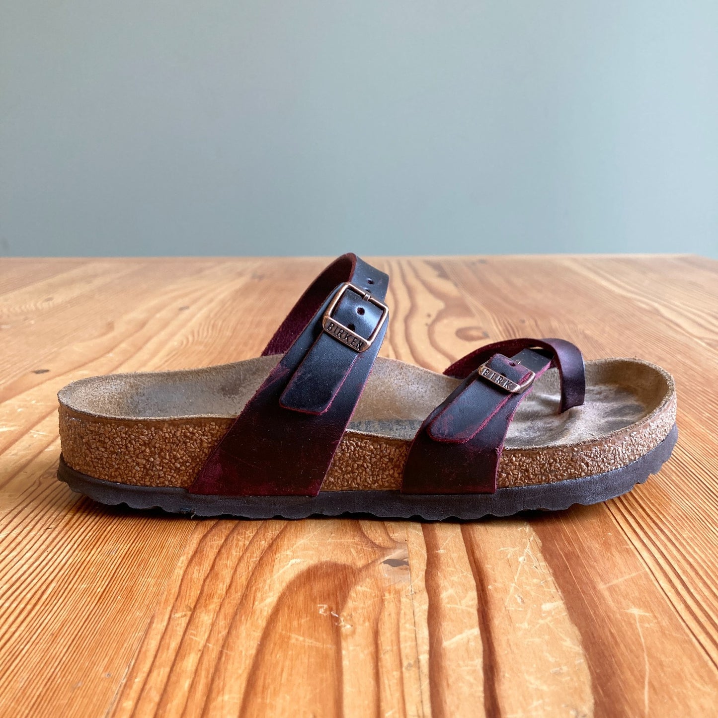 Birkenstock Zinfandel Leather Mayari Sandals Shoes - Sz 7 Reg - w/ Box - 0425SV