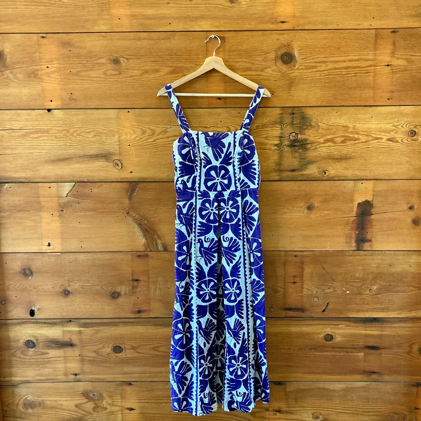 Corey Lynn Calter Anthropologie Purple White Print Midi Dress - Size M - 0610HG