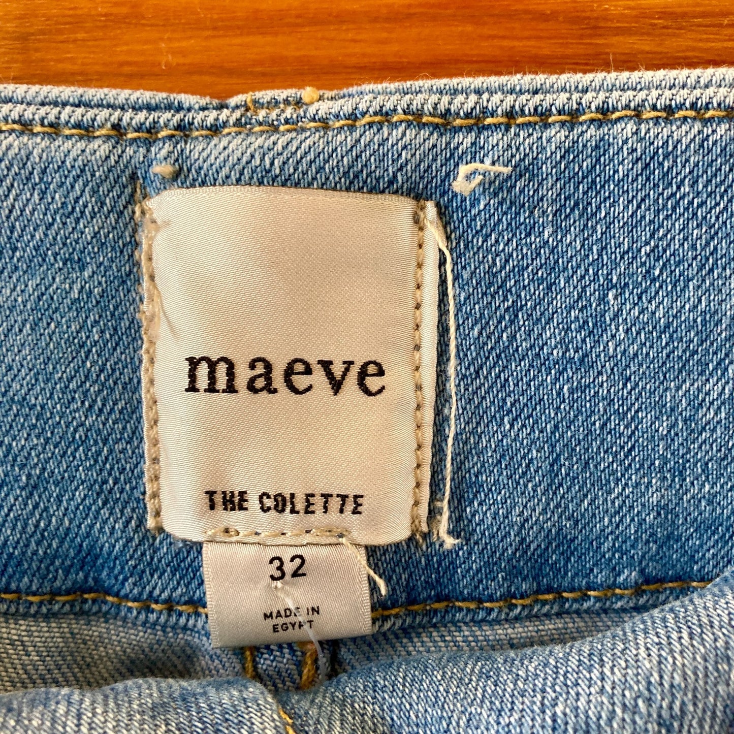 Maeve Anthropologie Light Wash The Colette Jeans - Size 32 - 0617RF