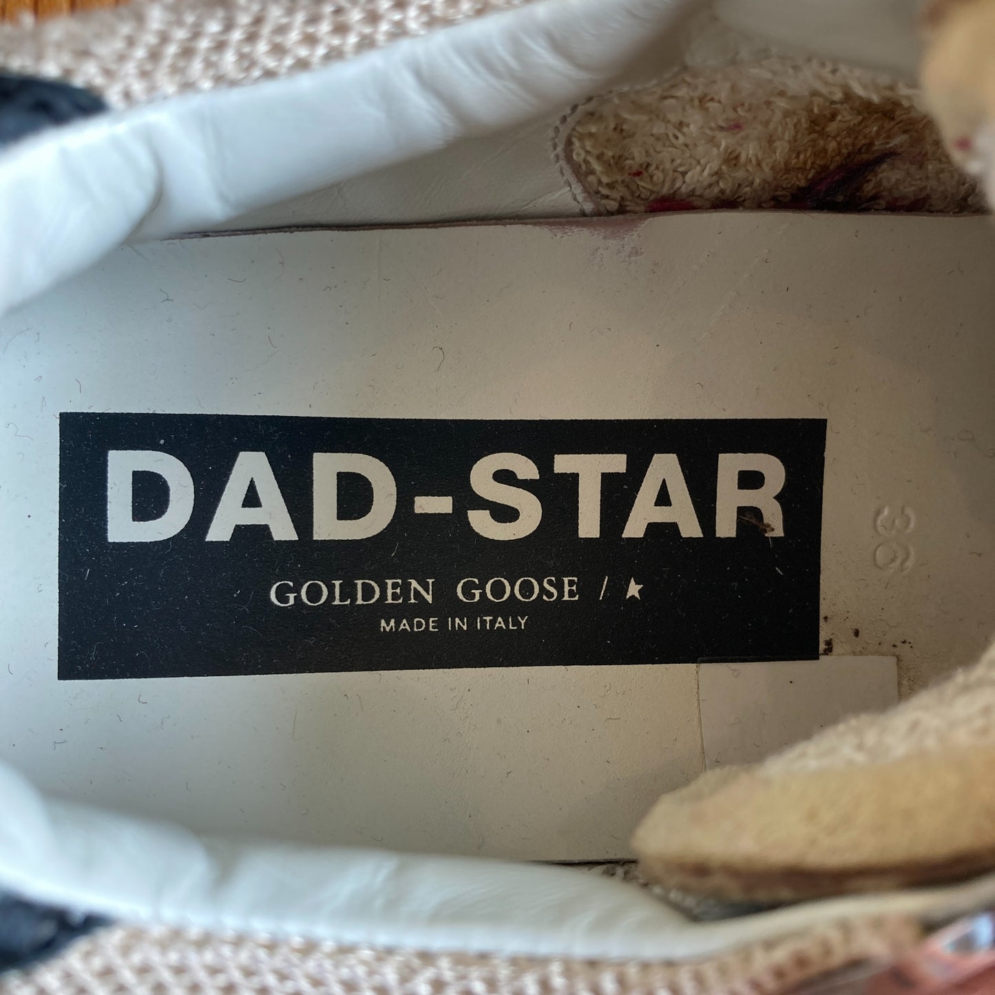 Golden Goose Beige Dad-Star Athletic Sneaker Shoes - Size 36 / 6 - 1220MM