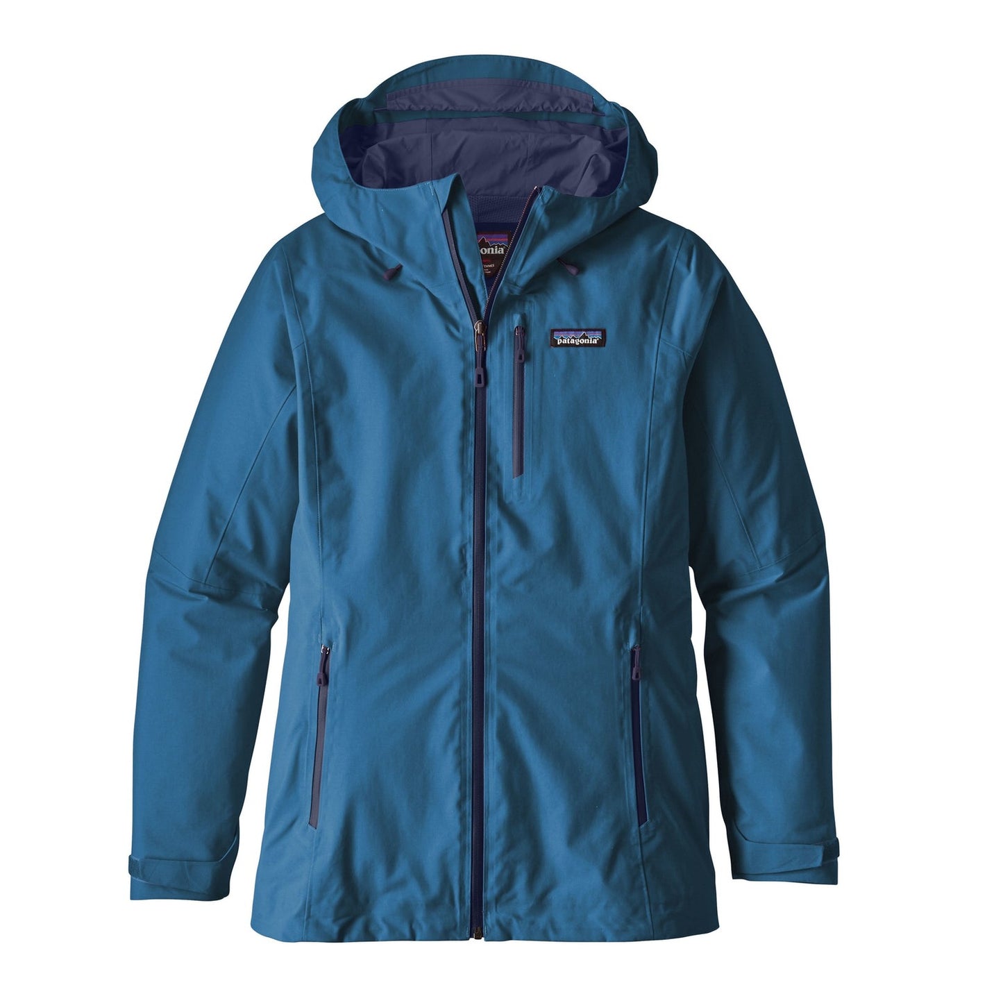 S - Patagonia Teal Blue Hooded Windsweep Hoody Seam Sealed Jacket 0926RE