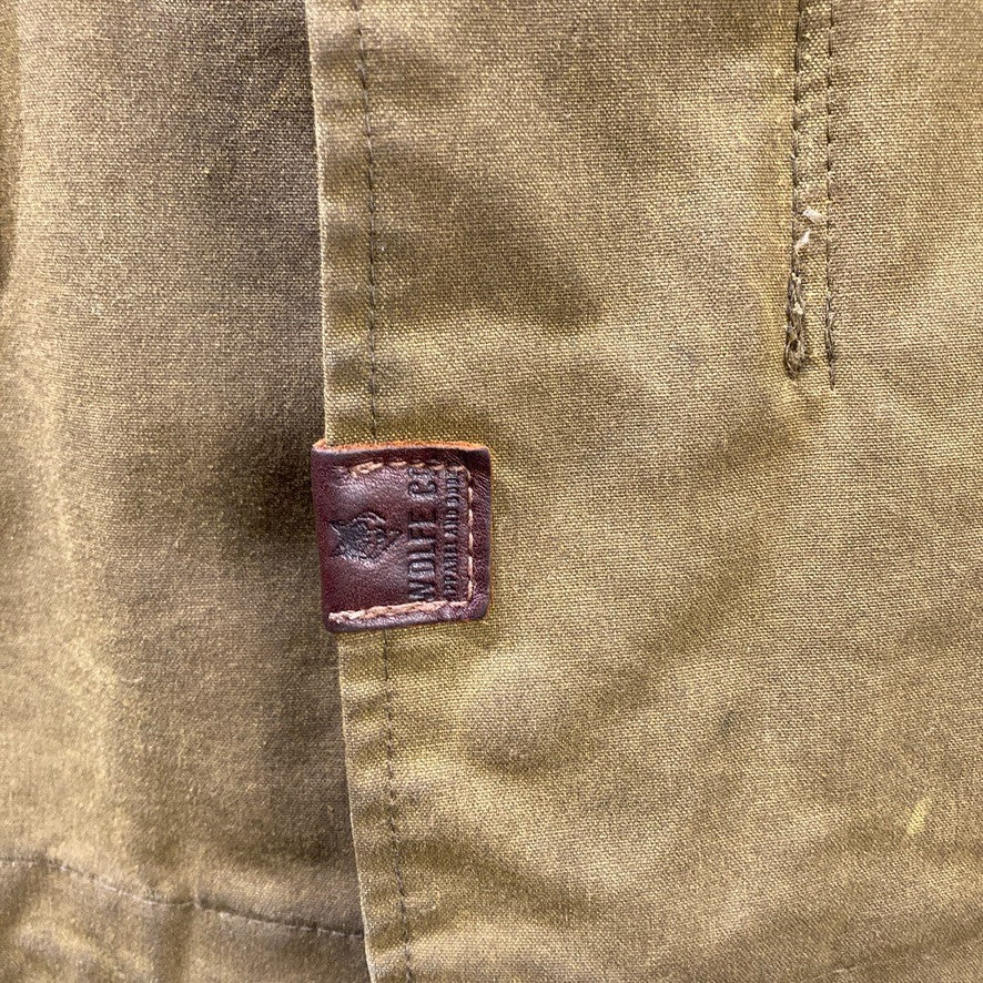 Wolfe Co. Canada Green Waxed Canvas Hooded Womens Jacket - Size XS - 0312IG