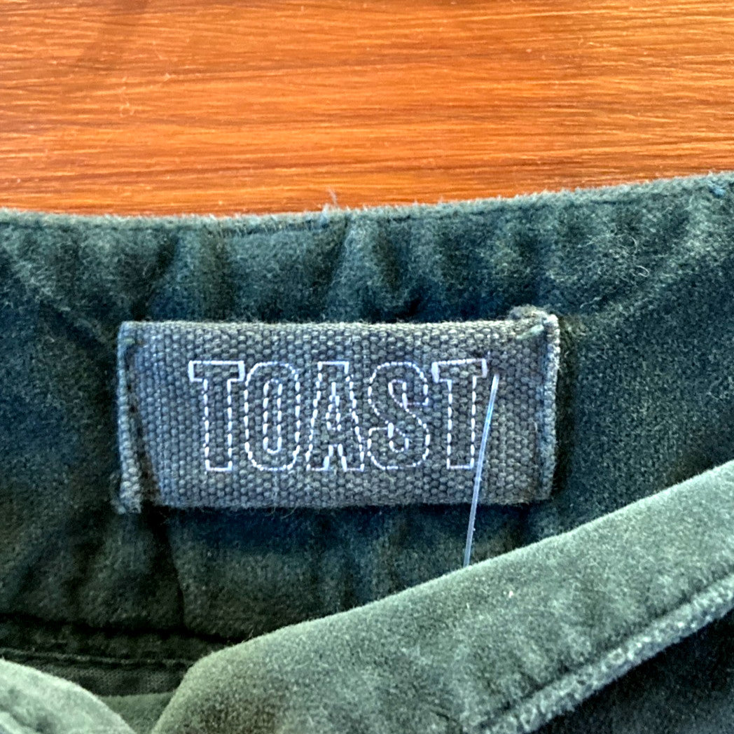 12 - TOAST Green Velvet Wide Leg Womens Trouser Pants 0104SD