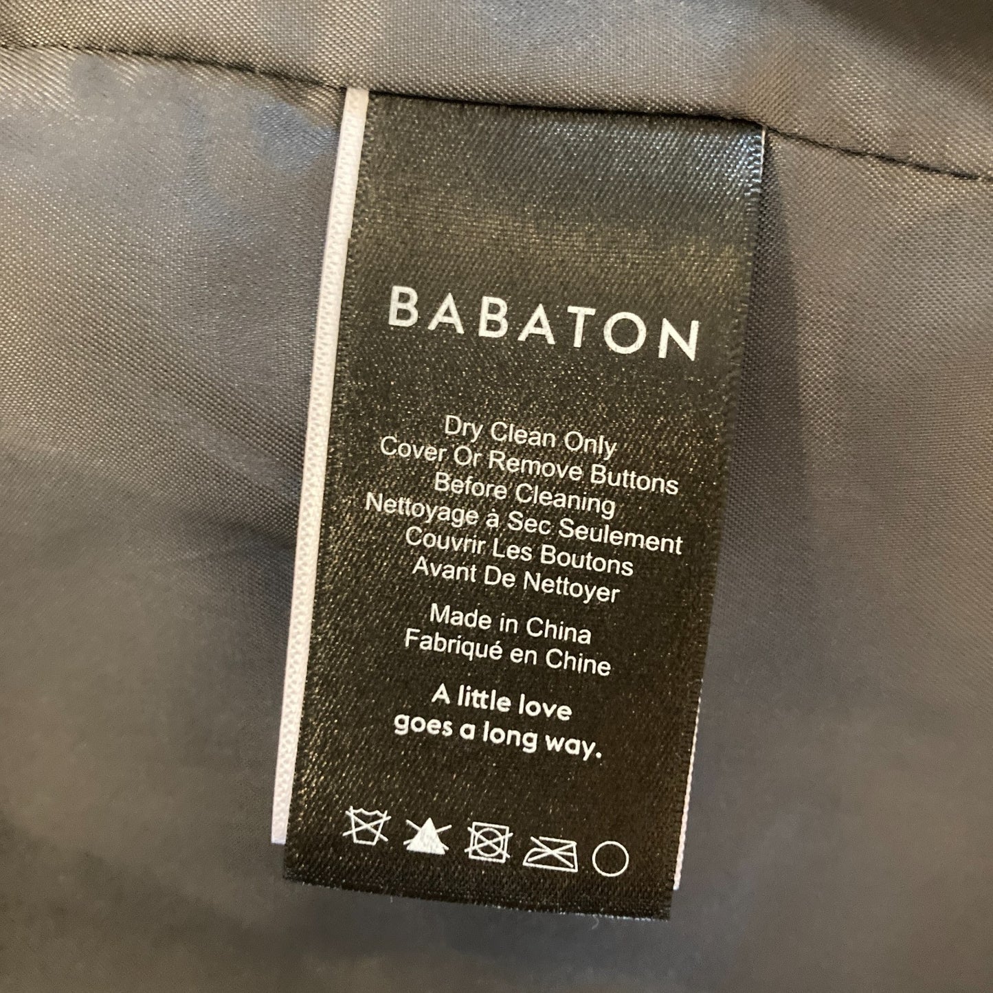 S - Babaton Aritzia Gray Toggle Front Hooded Wool Pearce Jacket Coat 0410MK