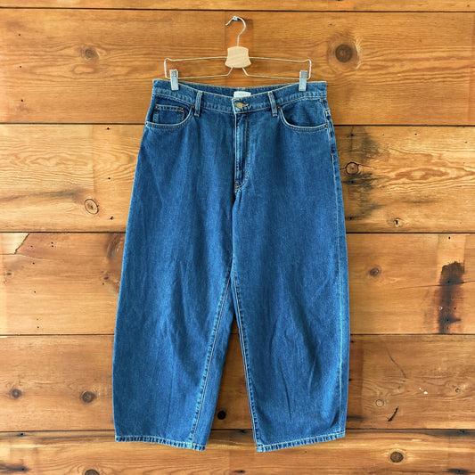 Ozma Dark Wash Relaxed Wide Leg High Rise Jeans - Size 30 - 0815CJ