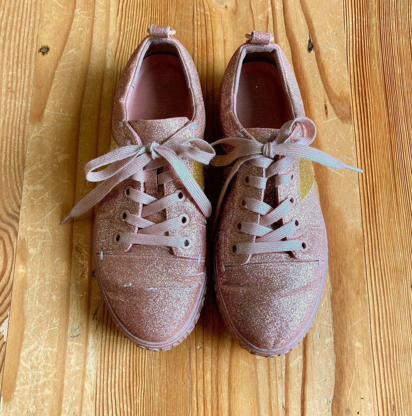 Opening Ceremony Pink Glitter La Cienga Sneakers Shoes - Size 38 / 7.5 - 1203TR