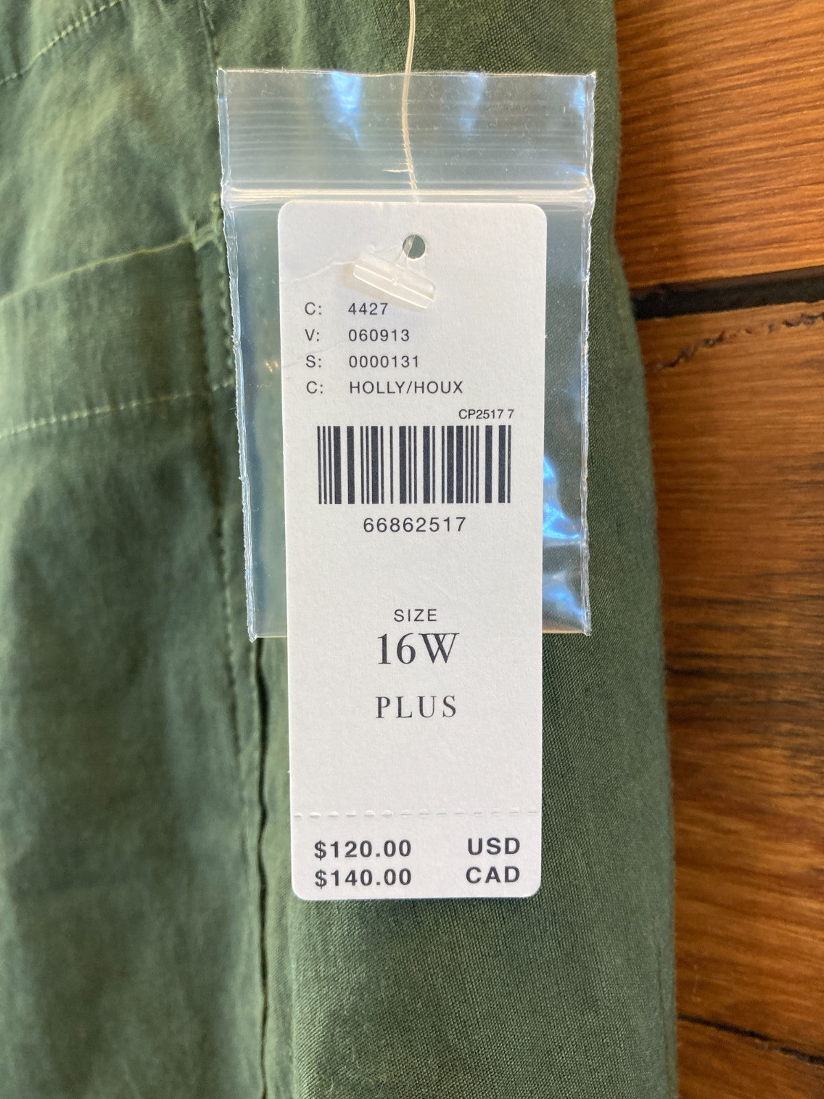 Maeve Dark Green High Rise Wide Leg Colette Pants - Size 16 - NEW - 1206HP