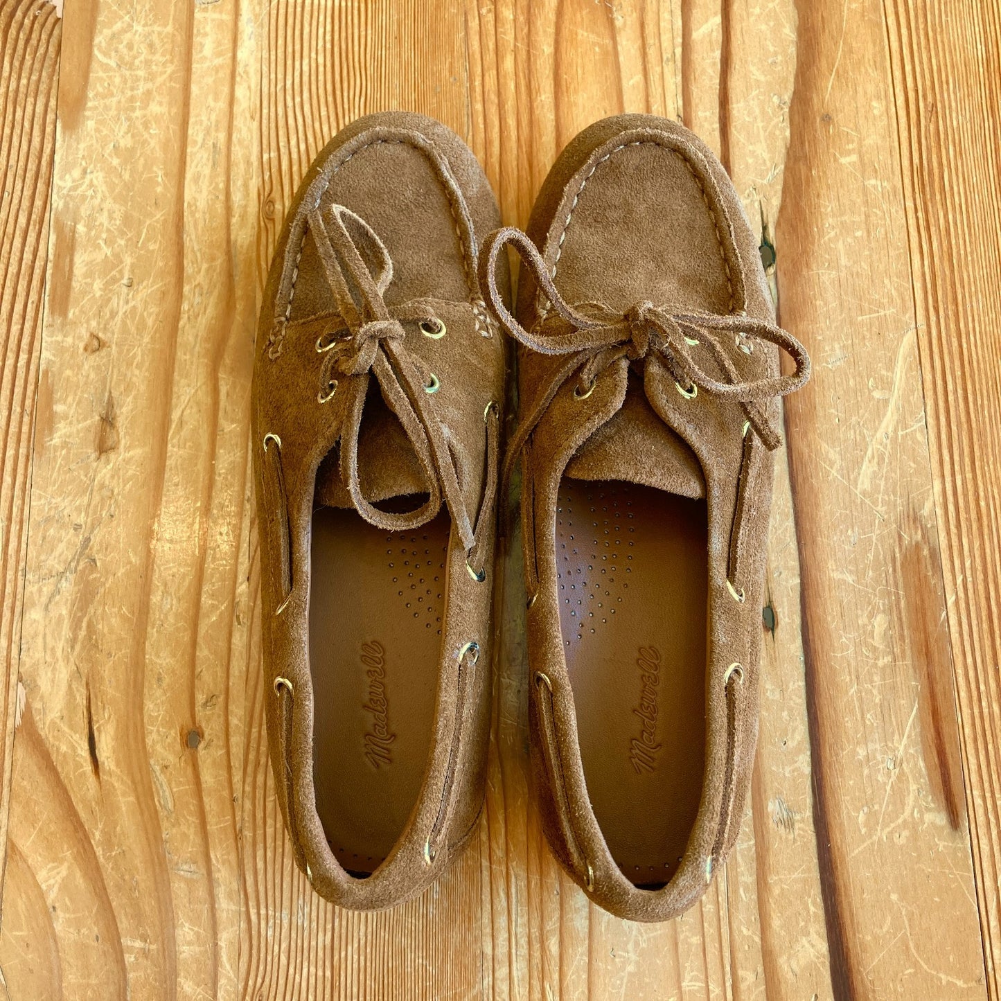Madewell Brown Suede Jamie Boat Shoe NEW w/ Box - Size 6.5 - 0105MR
