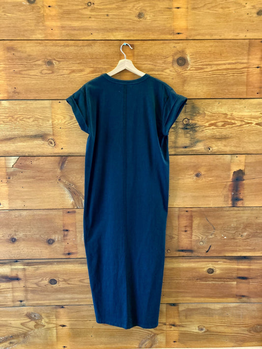 La Ligne Black Short Sleeve Full Length T Shirt Maxi Dress - Size M - 0131AG