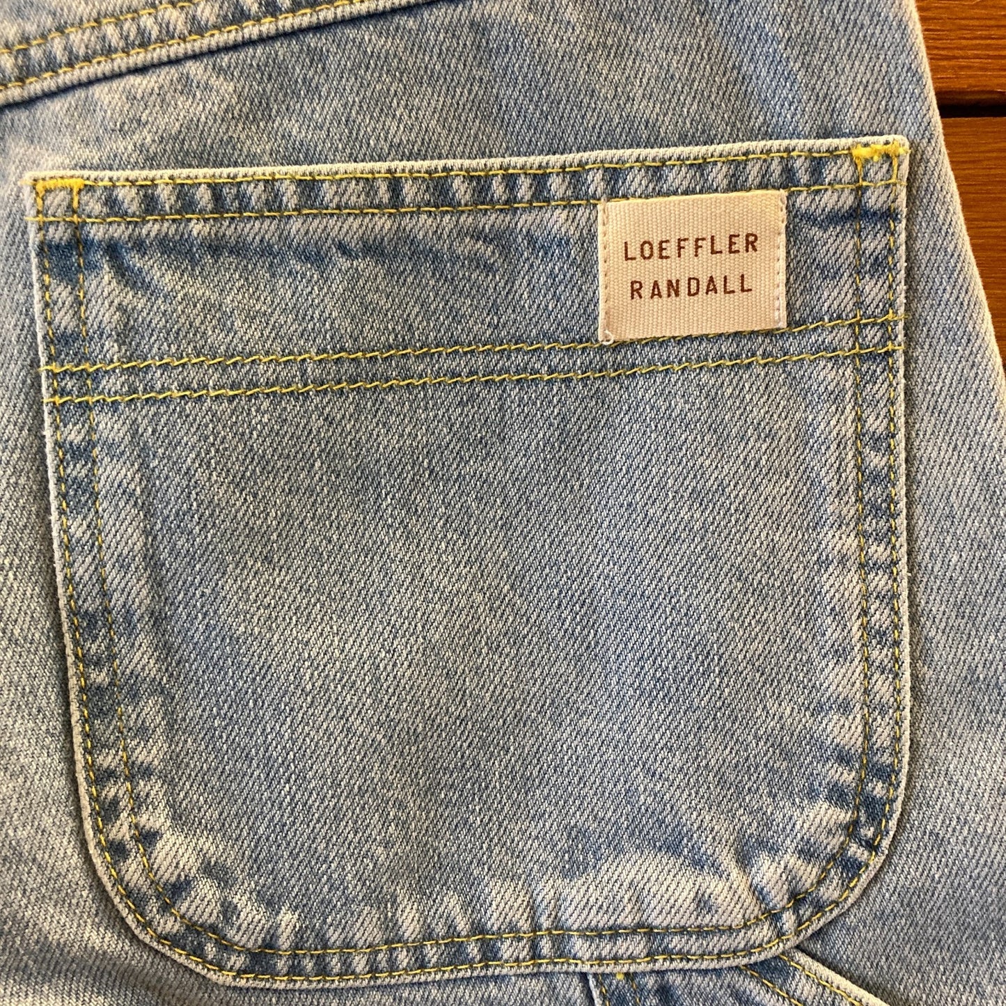 Loeffler Randall Light Wash Straight Leg Utility Jeans - Size 00 / XS - 0312IG