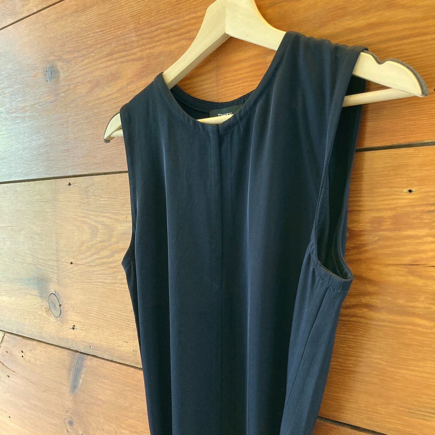 Theory Deep Navy $355 Sleeveless Caitriona Dress Size 6 - NEW - 0508GA