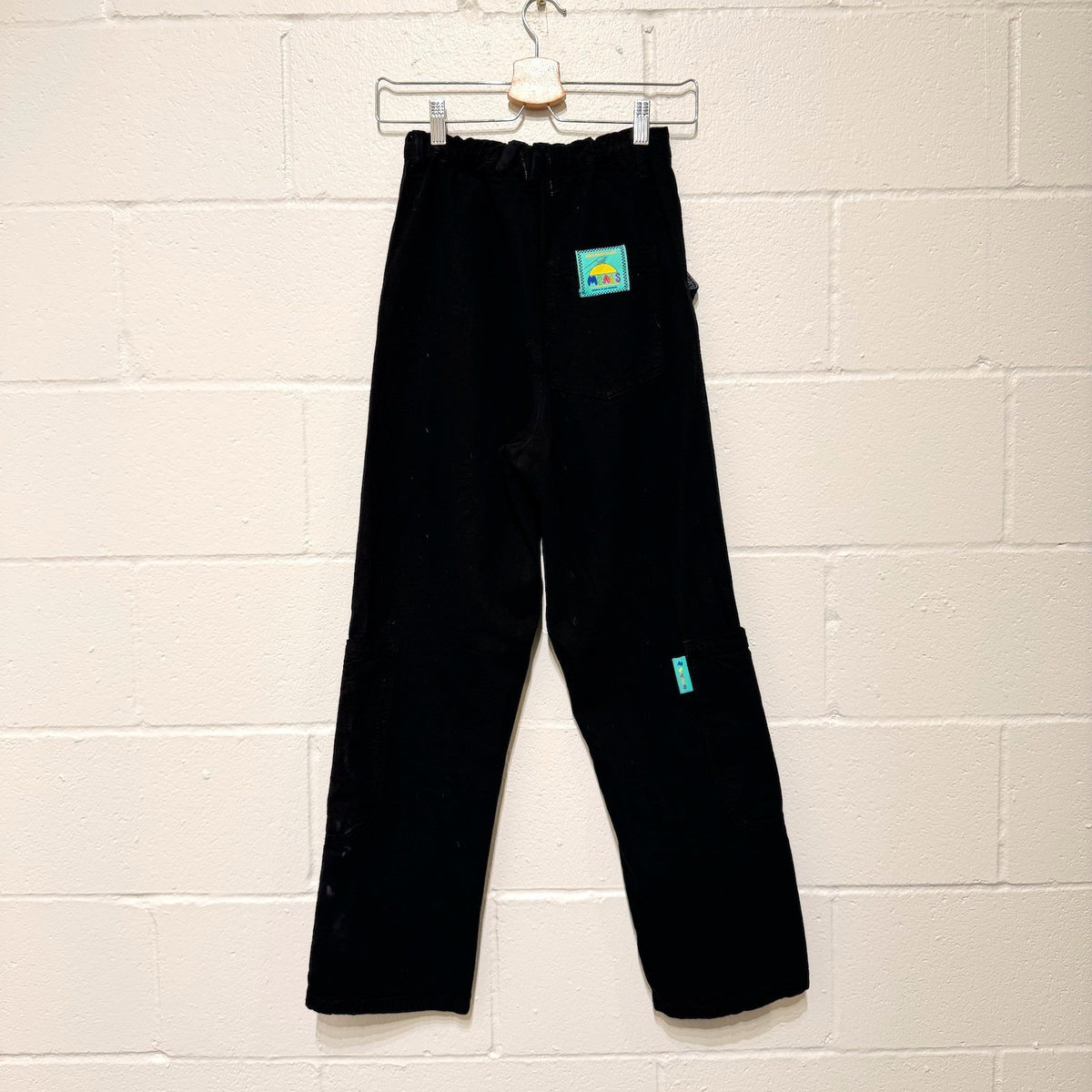 Meals Black Heavy Cotton Chef Baggy Fit Utility Cargo Leg Pants- Sz XS - 1201CC