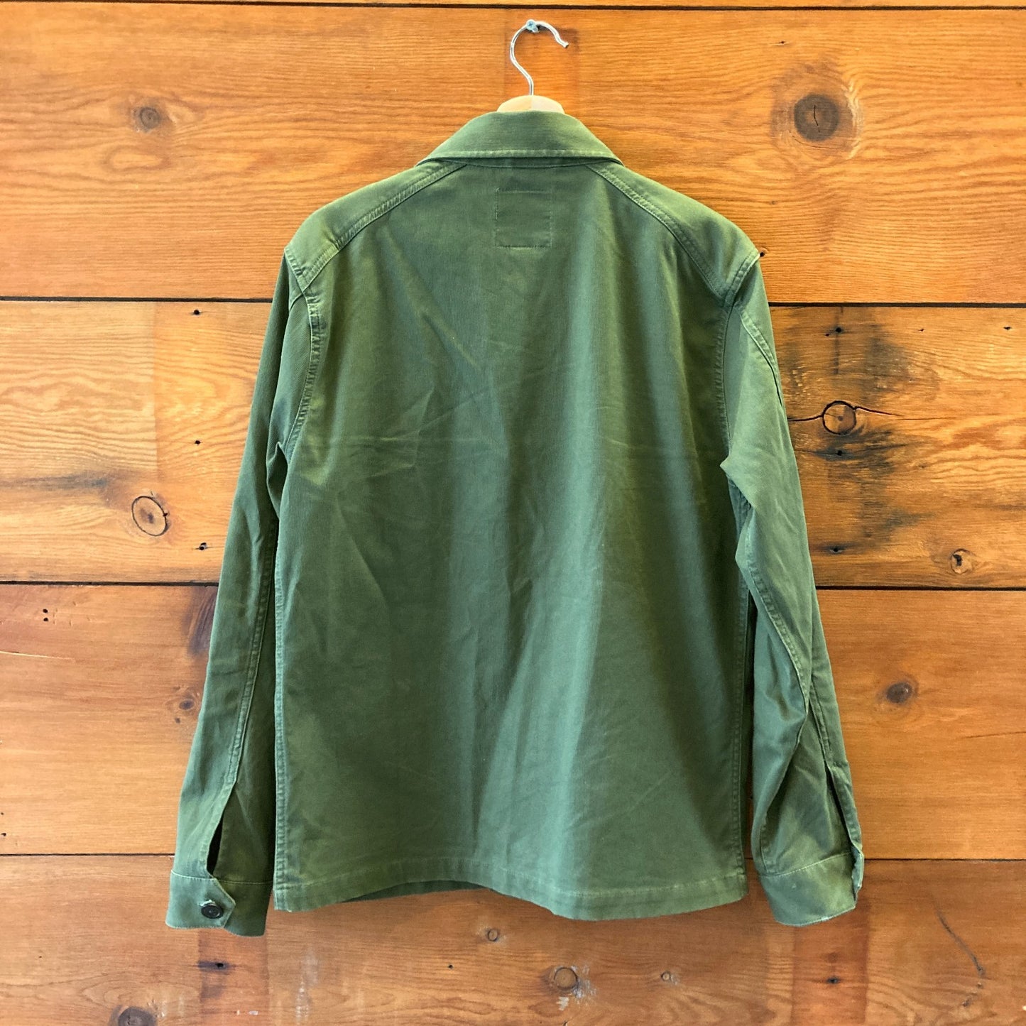 S - Mens - Iron & Resin Dark Khaki Green Cotton Workwear Chore Jacket 1022SW