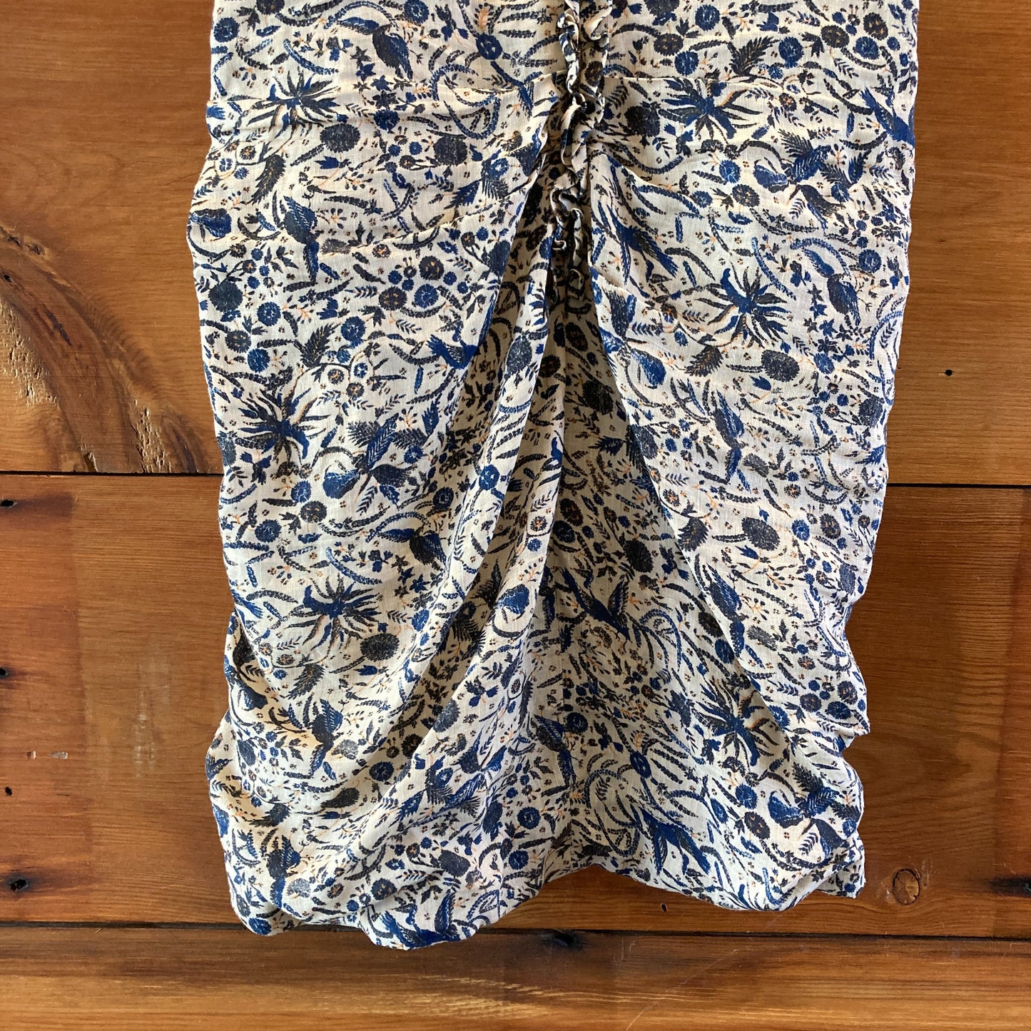 Isabel Marant Patterned Linen Sleeveless Ruched Dress - Size 36 / S - 0224TP