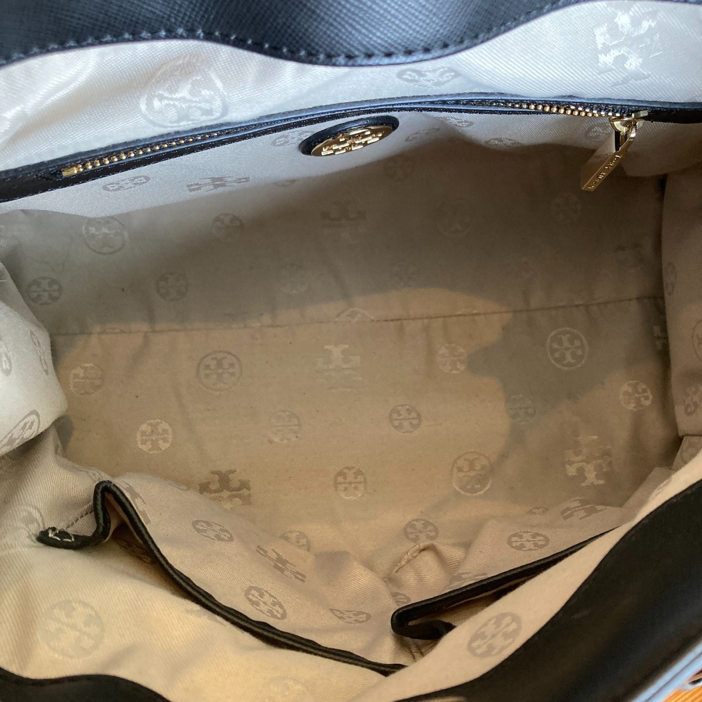 Tory Burch Black Saffiano Leather Double Handle Crossbody Purse - 0929JY