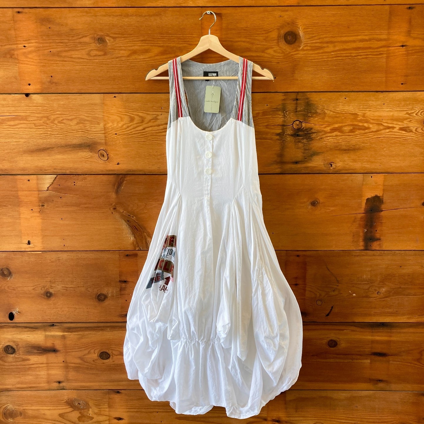 Deux Mille Vingt Six 2026 White Avant Garde Maxi Dress - Size 3 / L - 0812LD