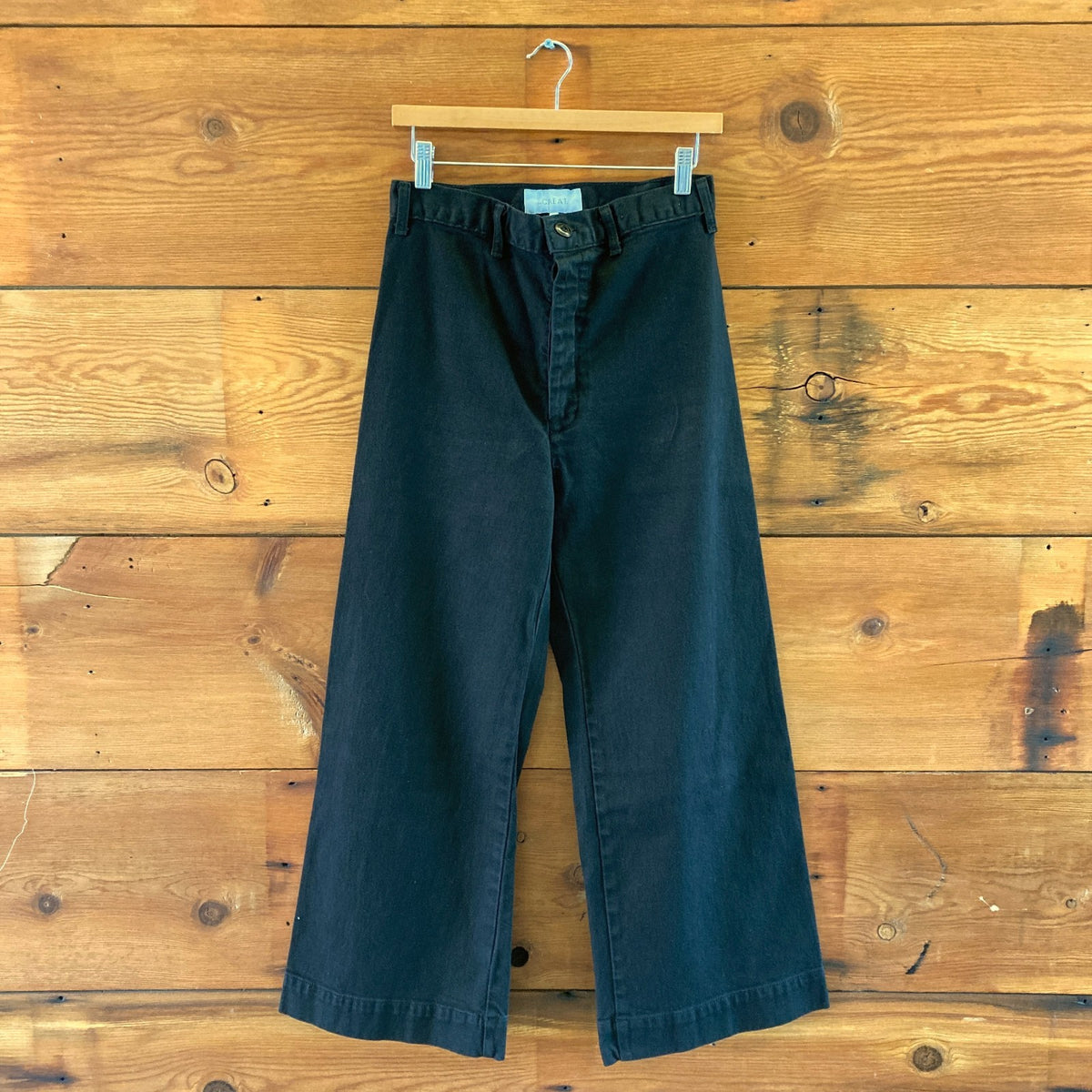The Great $295 Black High Rise The Seafair Wide Leg Jeans - Size 29 - 0715MW