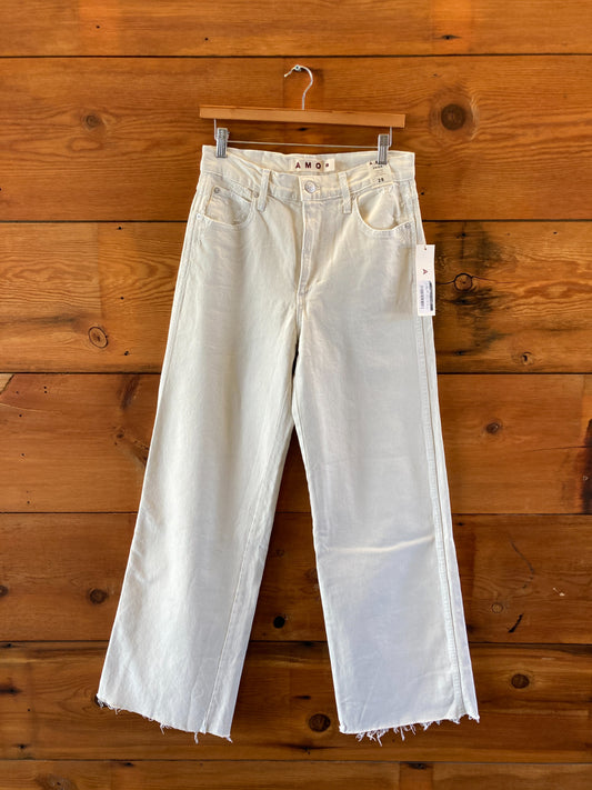Amo $288 White Oak Wide Leg Frida High Rise Jeans - Size 28 - NEW - 4427SC