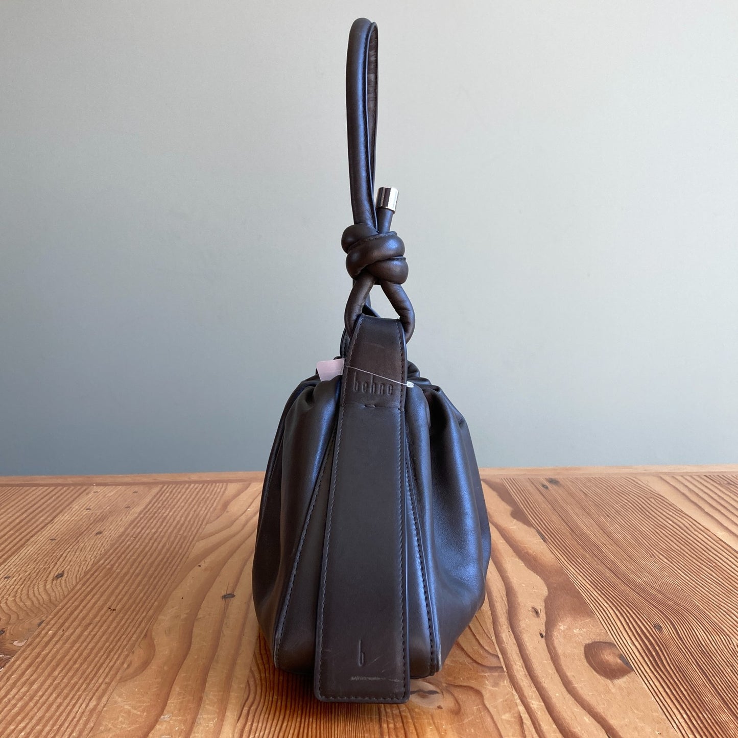 Behno Dark Brown Leather TINA BAGUETTE Shoulder Bag Purse - 0428KS