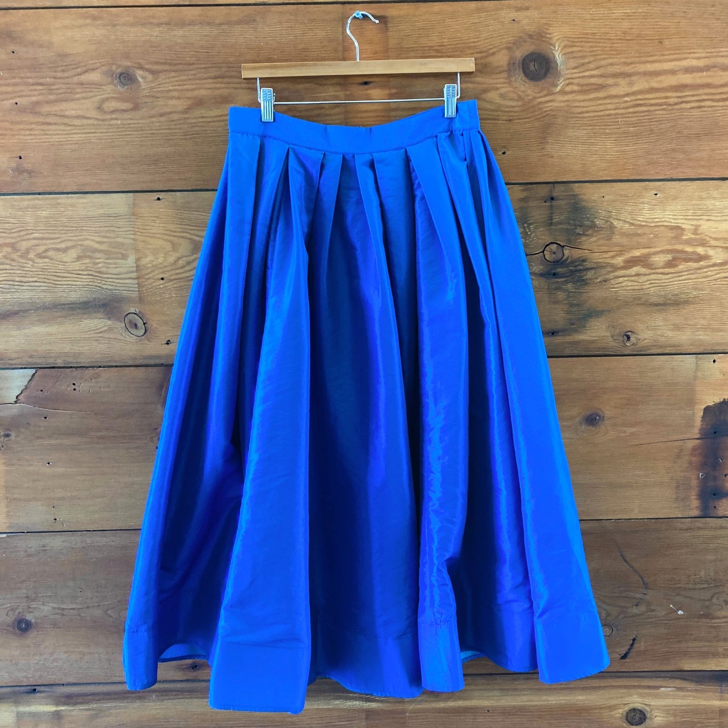 Free People Lake Victoria Blue Pleated Emilia Maxi Skirt - Size M - 0304AR