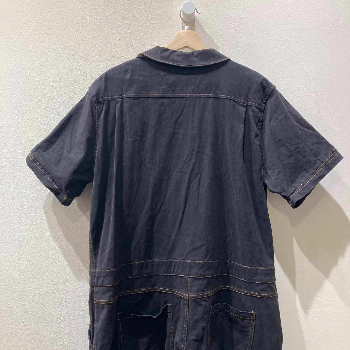Wildfang Black Short Sleeve Essential Coverall Jumpsuit - Size XXL - 0530JF