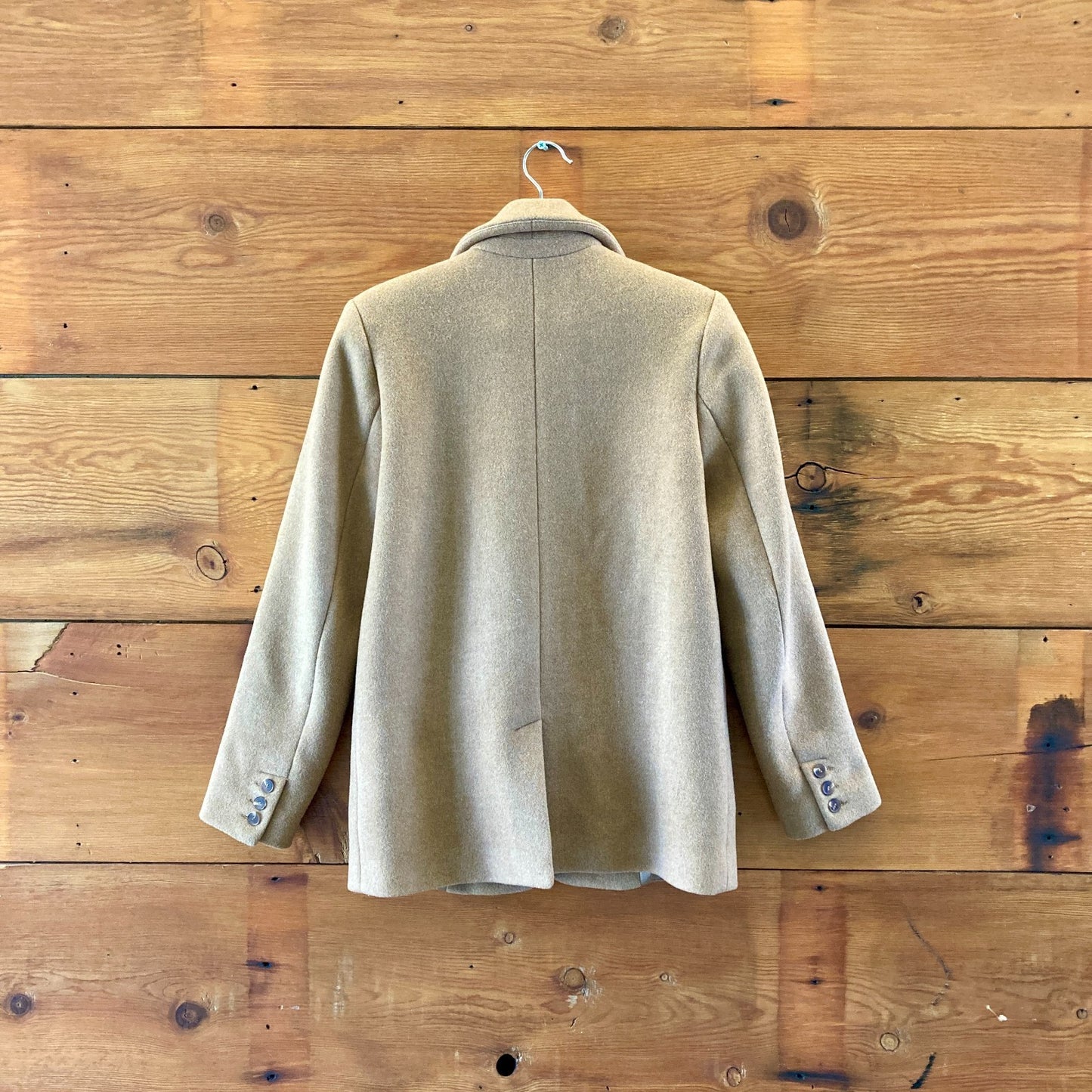 Sezane Camel Wool Blend Notched Lapel Jacket Blazer - Size 36 / S - 0415AU