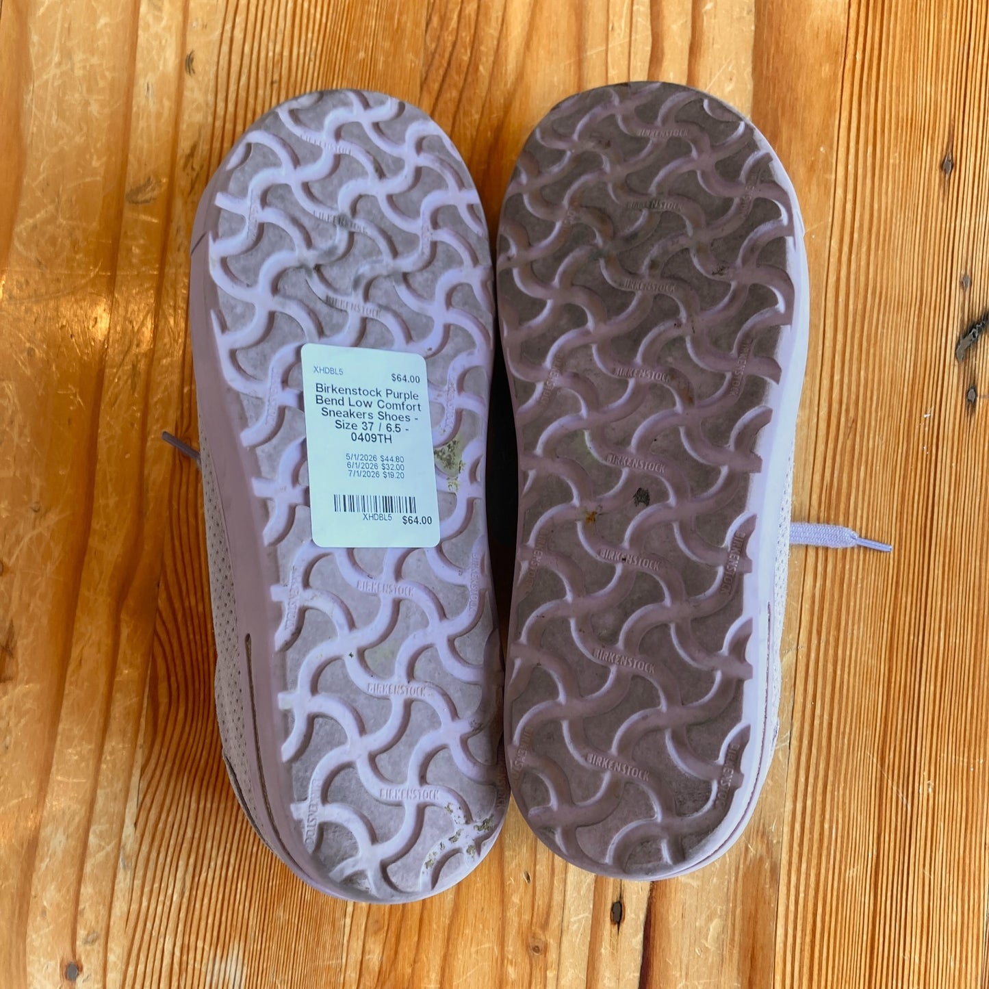 Birkenstock Purple Bend Low Comfort Sneakers Shoes - Size 37 / 6.5 - 0409TH
