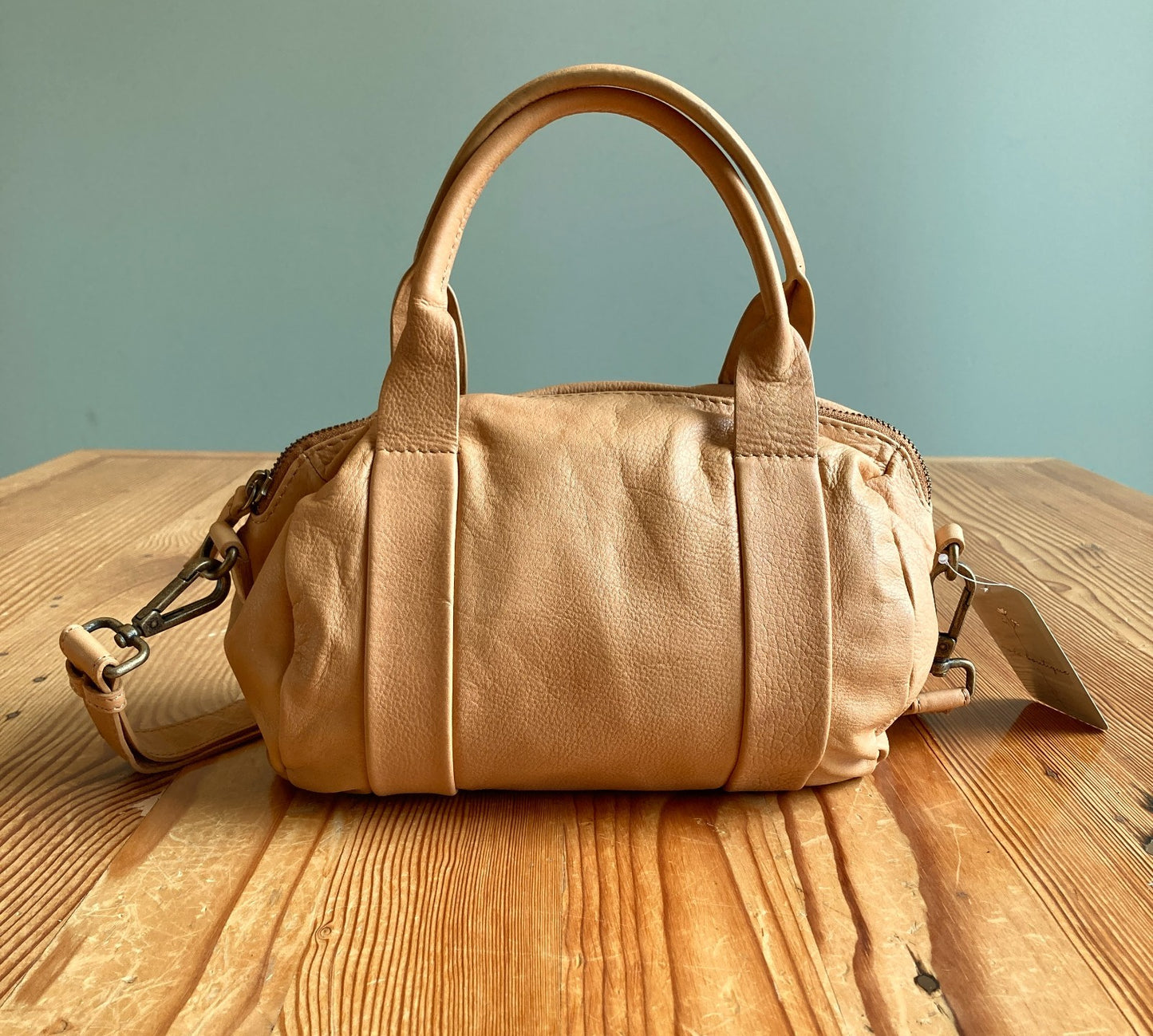 Latico Butter Yellow Soft Billie Small Crossbody Barrel Duffle Bag - 1013FB