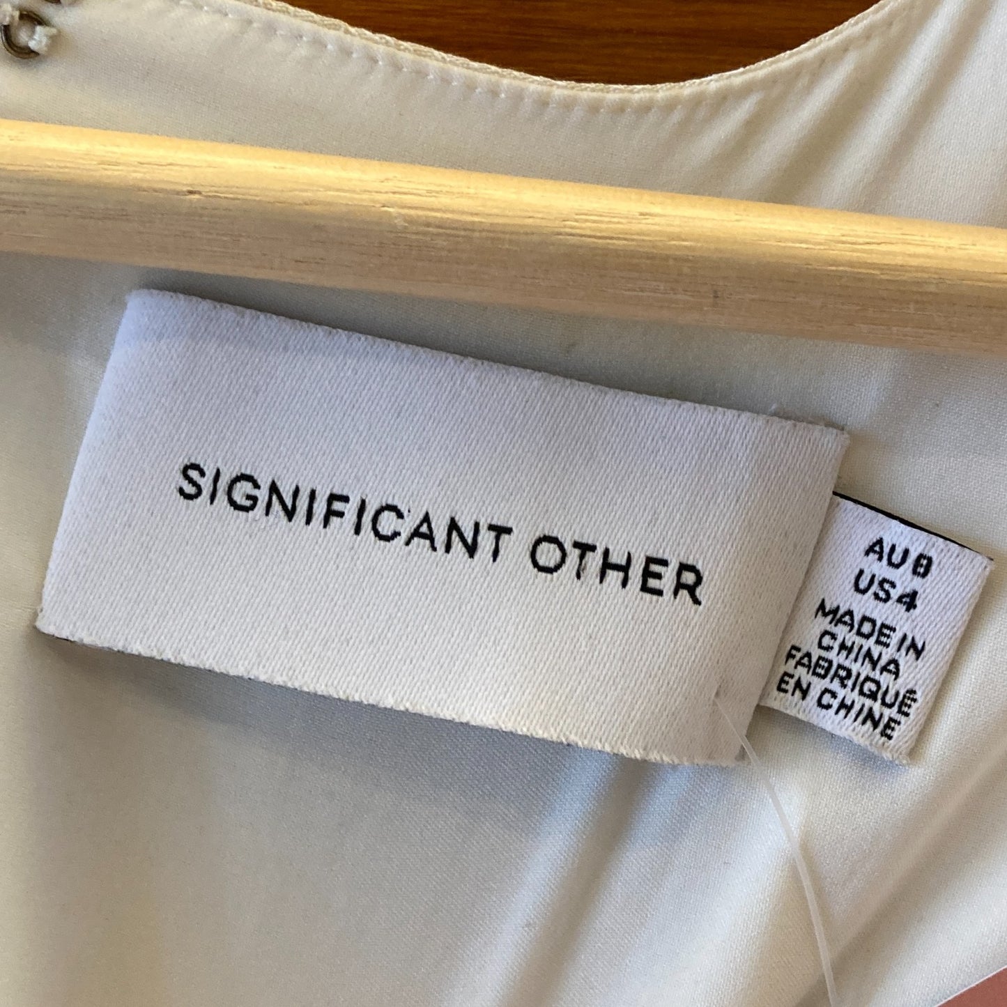 4 - Significant Other Anthropologie Ivory Sheen Twist Front Jumpsuit 1129CG