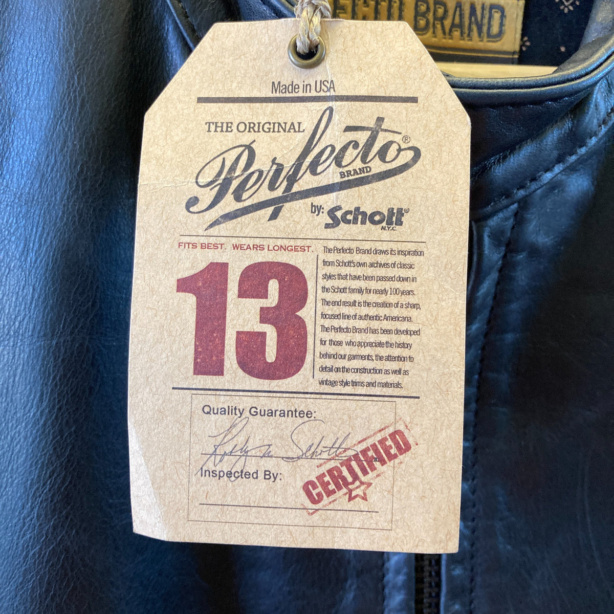 Schott NYC Black Perfecto P571 Mission Cafe Racer Leather Jacket - XS - 1223NM