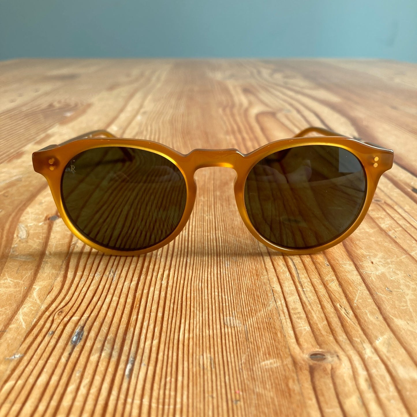 Raen $170 Remmy Honey / Bottle Green Sunglasses - Size 49 w/ bag - 0206RN