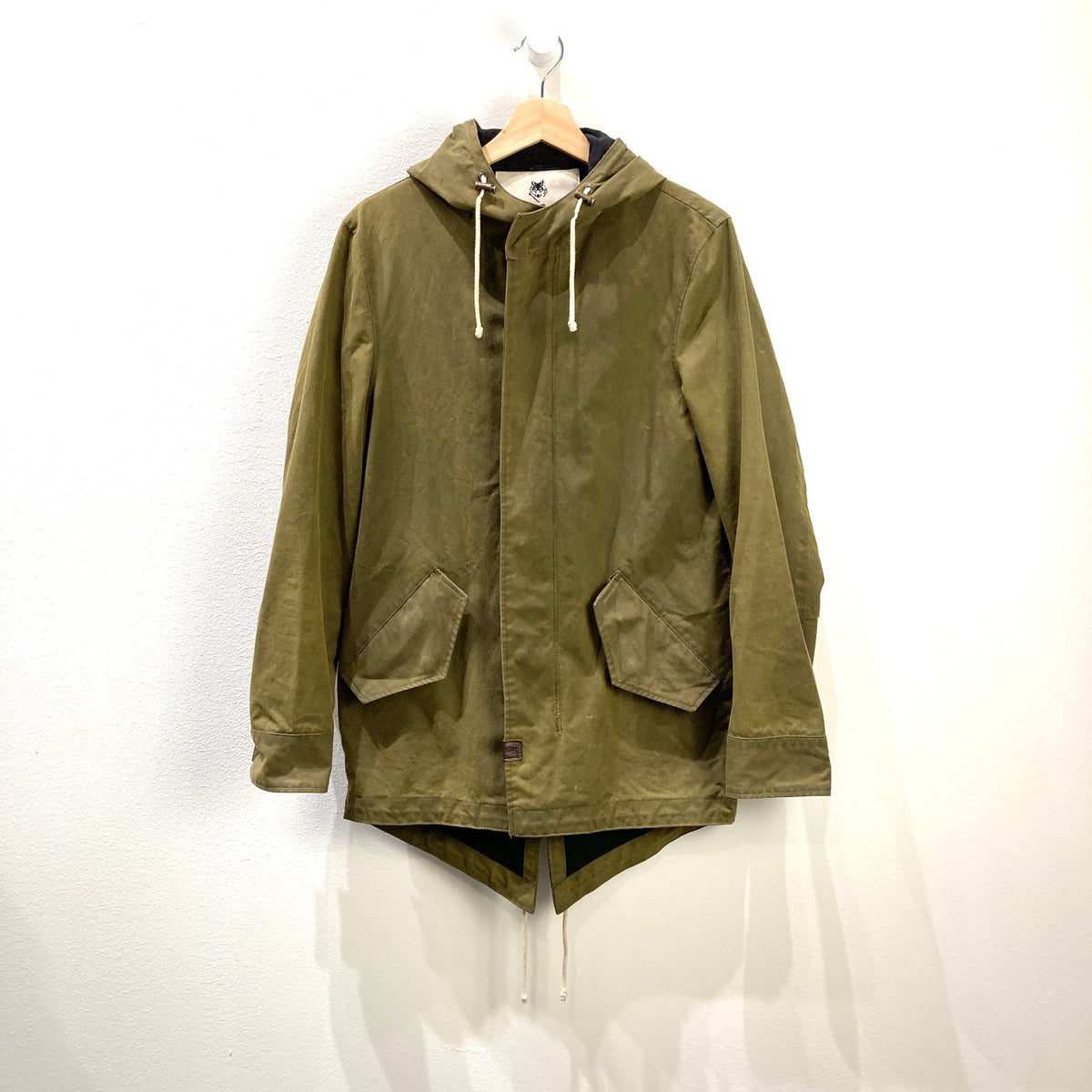 Wolfe Co. Canada Green Waxed Canvas Hooded Womens Jacket - Size XS - 0312IG