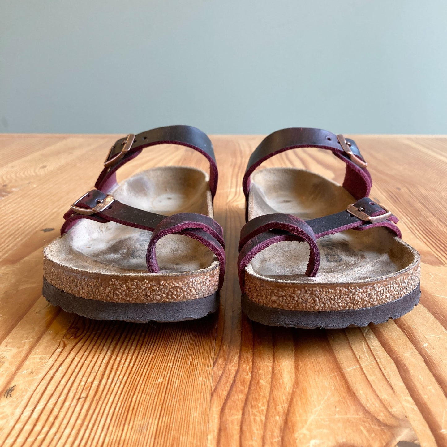 Birkenstock Zinfandel Leather Mayari Sandals Shoes - Sz 7 Reg - w/ Box - 0425SV
