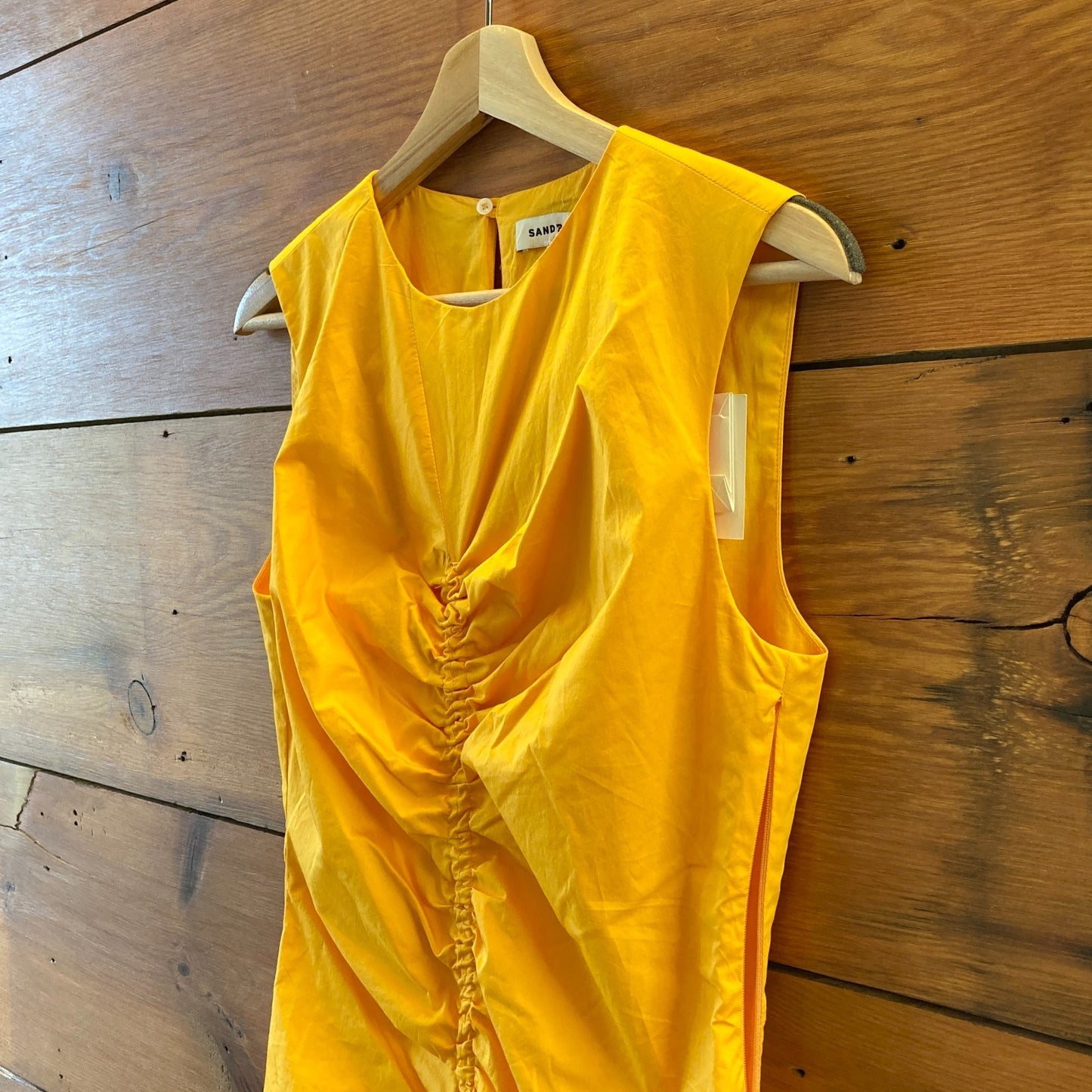 Sandro NEW $445 Acid Orange Sleeveless Rosie Midi Dress - Size 38 / S - 1016LD