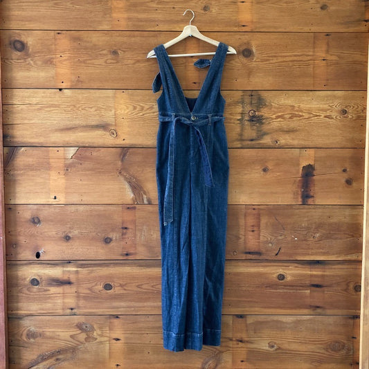 Pilcro Anthropologie Dark Wash Denim Overall Bibs Jumpsuit - Size 0 - 0312IG