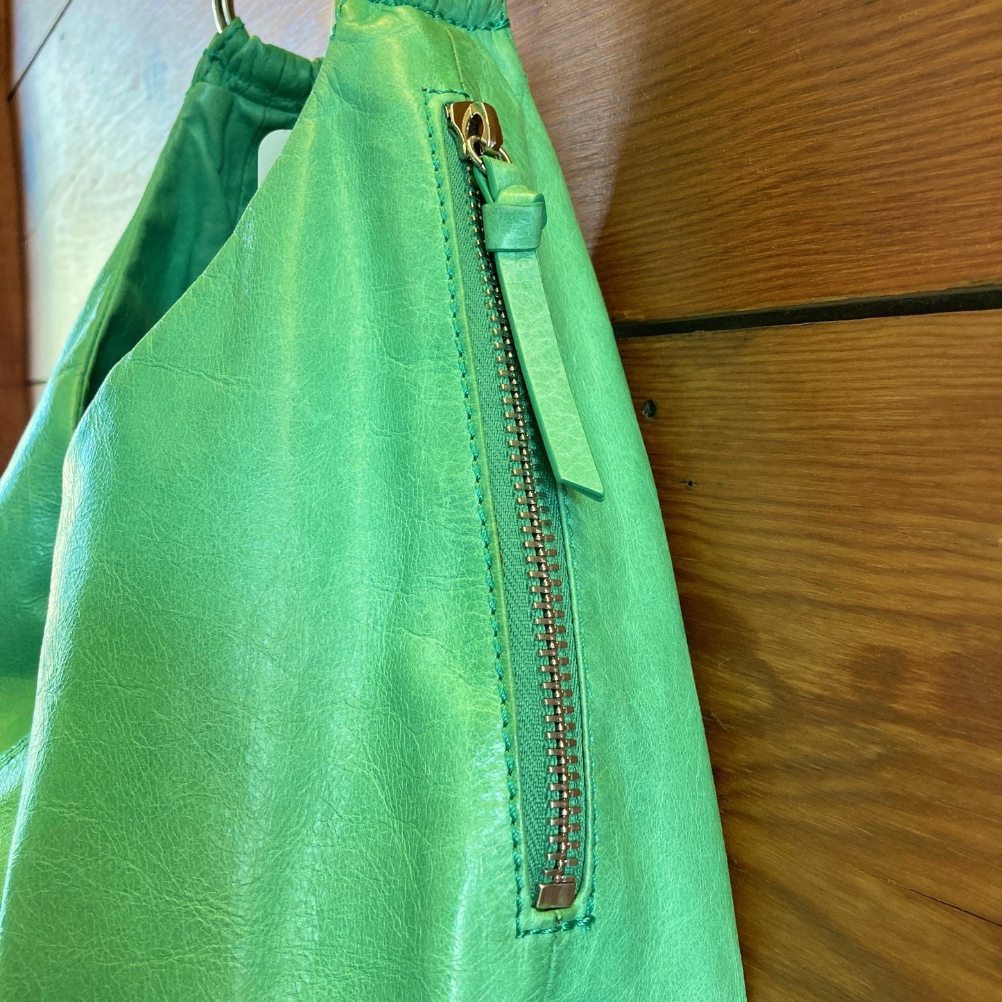Hobo International Mint Leather $288 Gabor Shoulder Bag - 0706KS