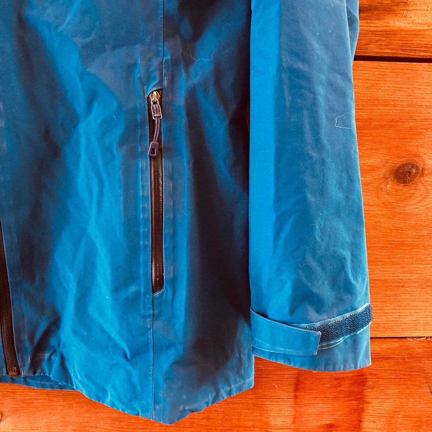 S - Patagonia Teal Blue Hooded Windsweep Hoody Seam Sealed Jacket 0926RE