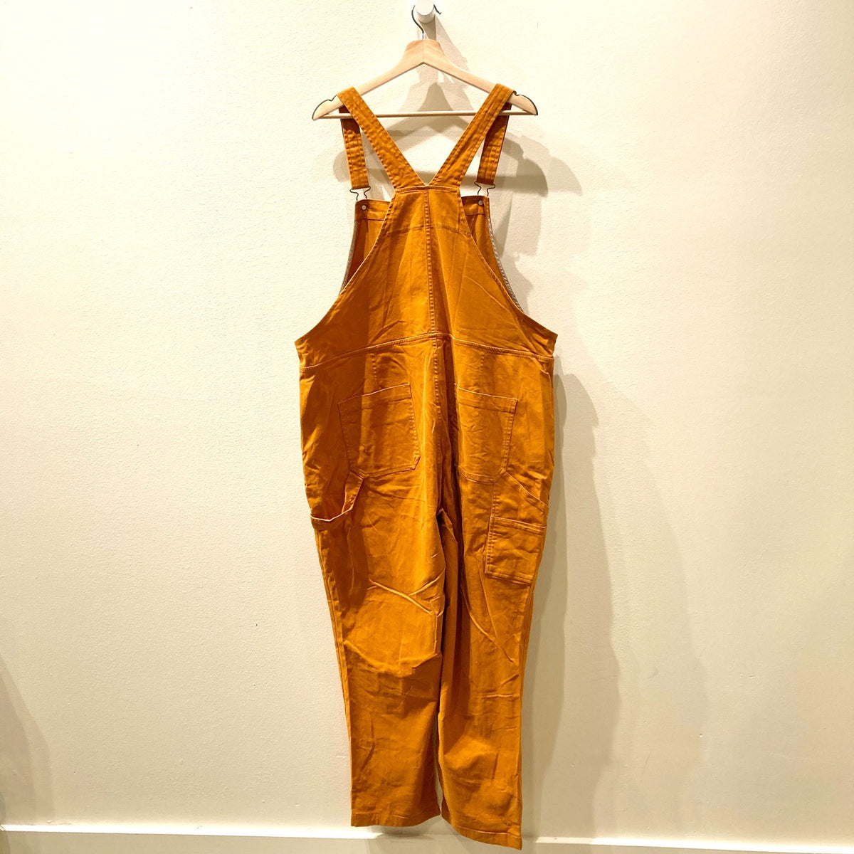 Wildfang Orange Essential Bib Workwear Overalls  - Size 1X - 0530JF