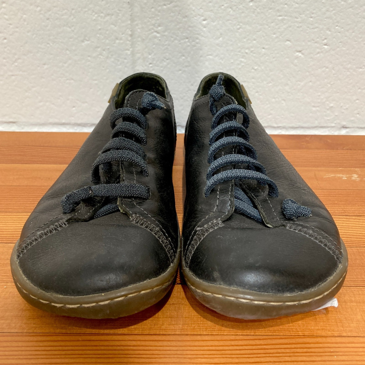 Camper Black Leather PEU Cami Lace Up Sneakers Shoes - Size 38 / 7.5 - 0818SL