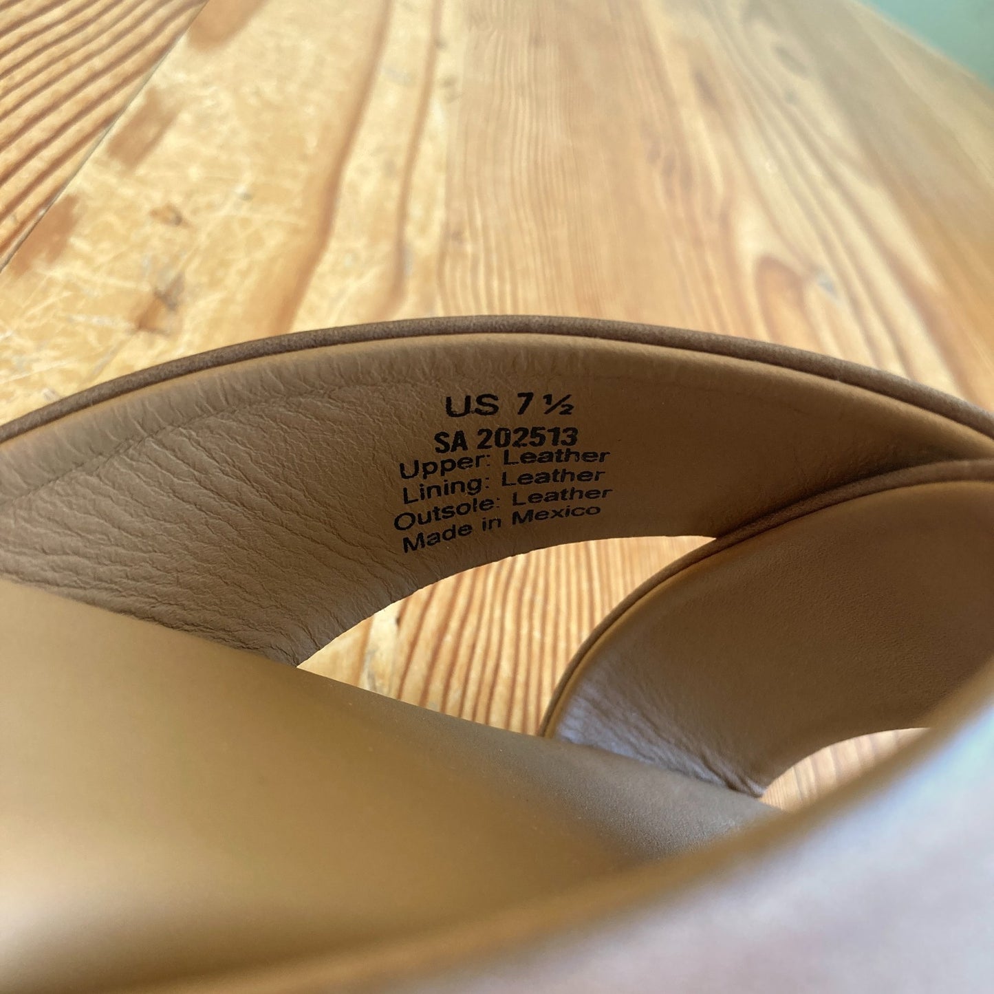 Nisolo Tan Leather Strappy Catalina Slide Sandals - Size 7.5 - NEW - 1125EA