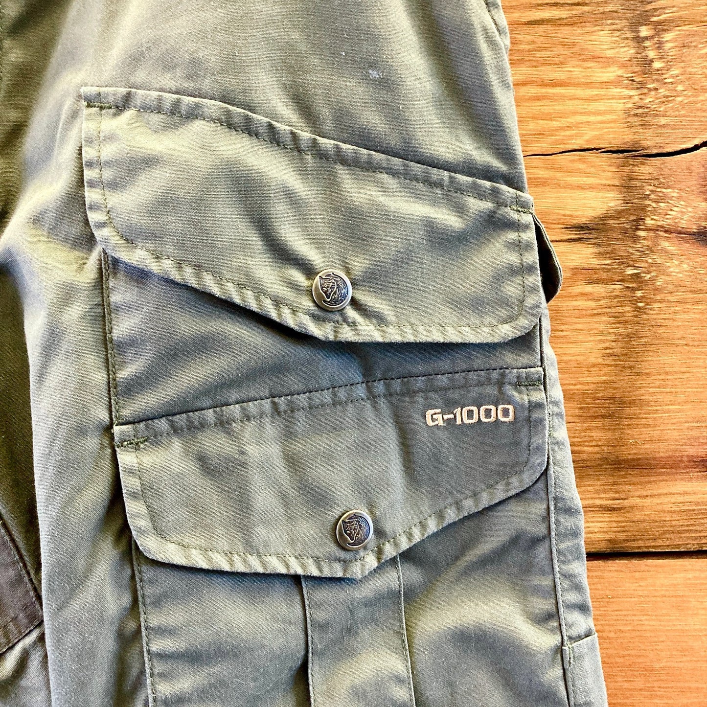 FjallRaven Army Green G-1000 Cargo Utility Womens Pants - Size 27-28 - 0927LL