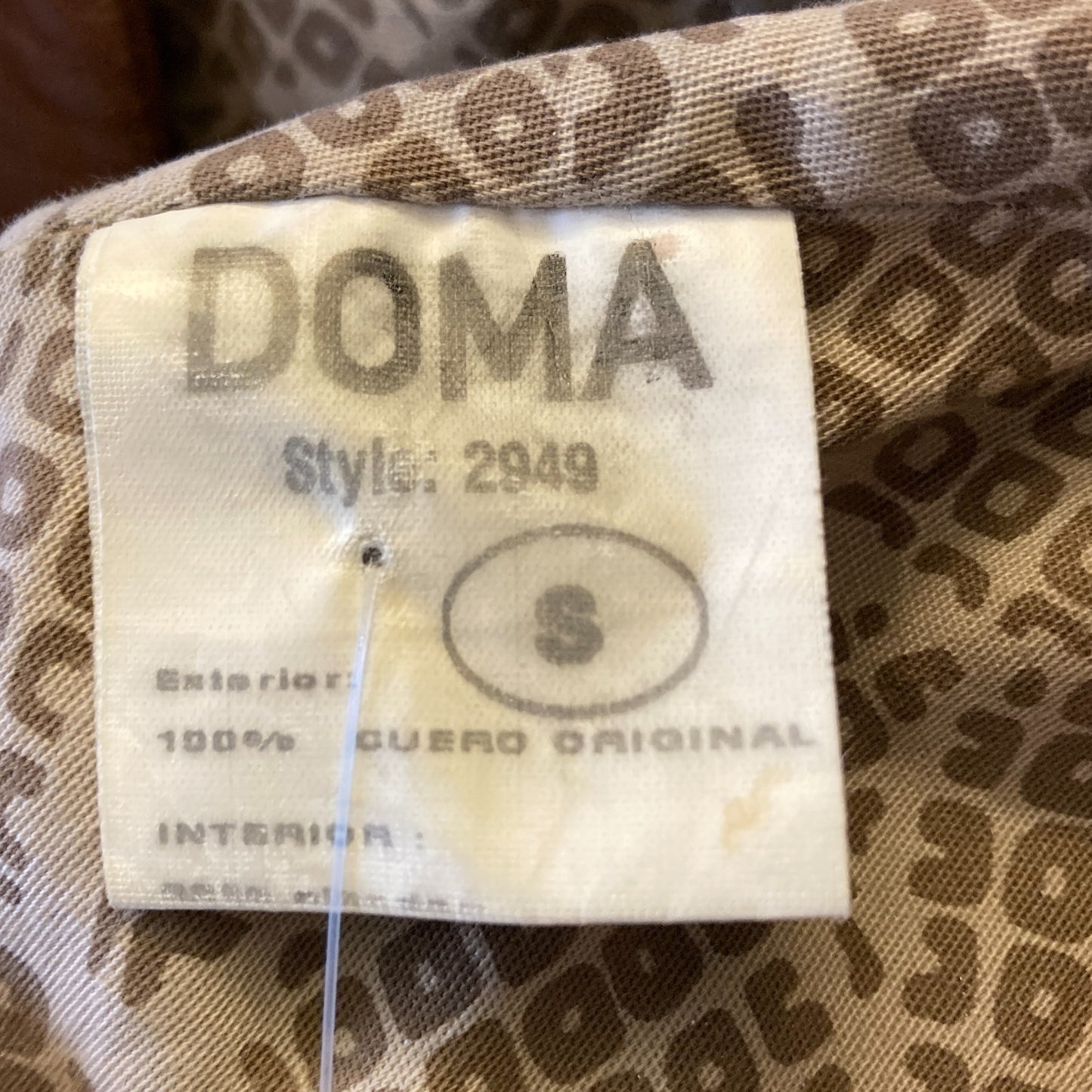 S - Doma Mocha Brown Soft Leather Moto Asymmetrical Zip Jacket 1022SW