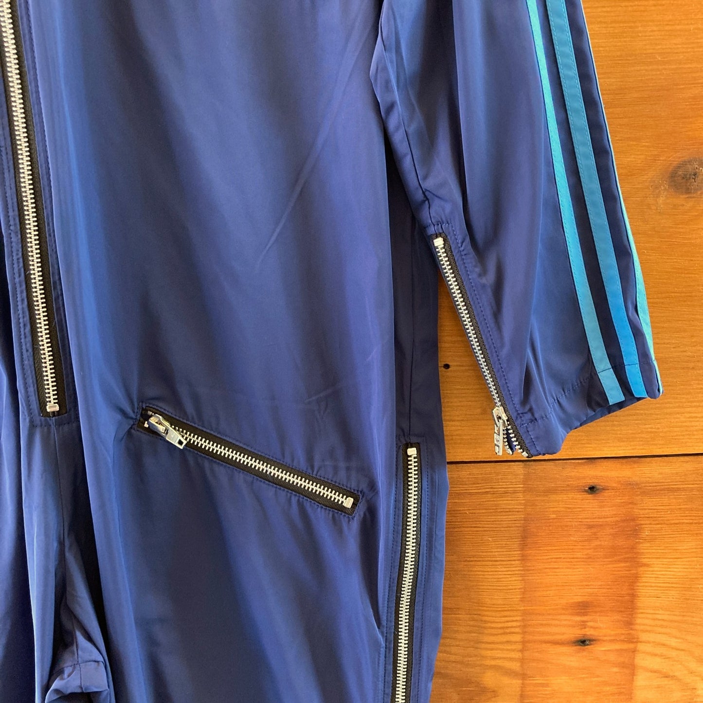 Adidas X Lotta Volkova Dark Blue Aristocratic Zip Jumpsuit - Size M - 0730SB