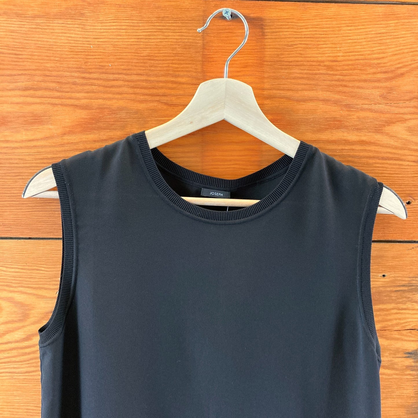 Joseph $365 Black Crepe De Silk Bley Tank Blouse - Size 38 / M - NEW - 4427SC